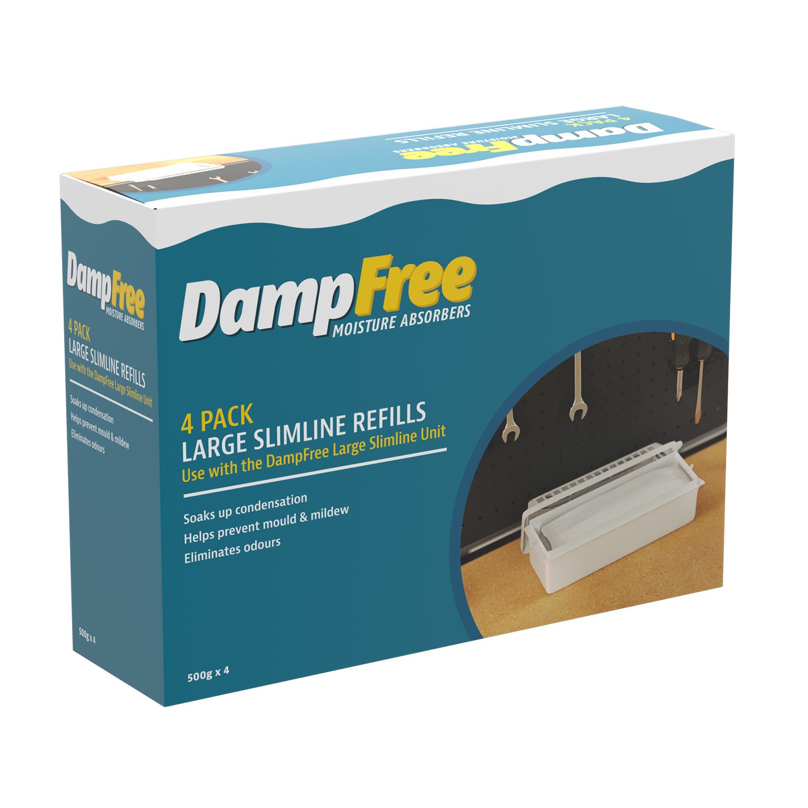 DampFree Large Slimline Refills – 4 Pack